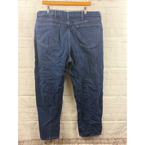 Rustler Jeans Mens Size 40 X 30 Blue Dark Wash Western Work Denim Casual - Picture 2 of 6